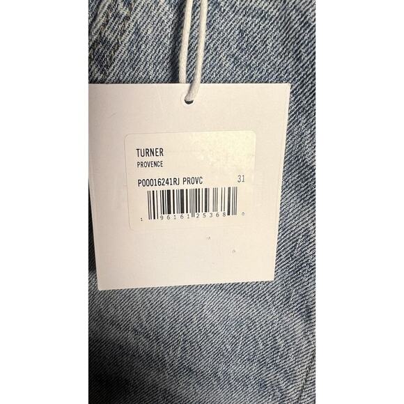 Pistola Turner Super-High Rise Barrel Leg Womens Jeans Provence Blue Size 31 NEW - Picture 9 of 15